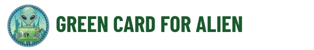 Green Card For Alien Logo